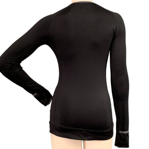 Cuddl Duds Smooth Plush Base Layer Stretch Thermal Top XS Black 95H - Picture 5 of 8